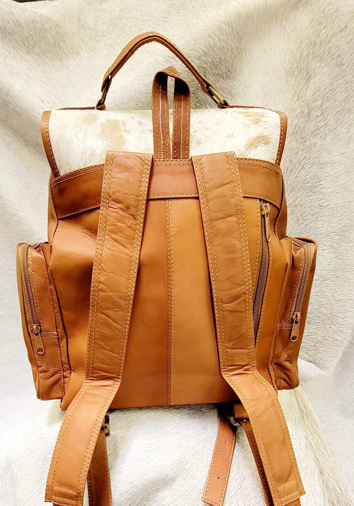 Cowhide Backpack Bag