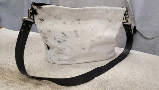 Crossbody Cowhide Bucket Purse