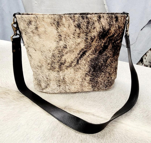 Crossbody Cowhide Bucket Purse
