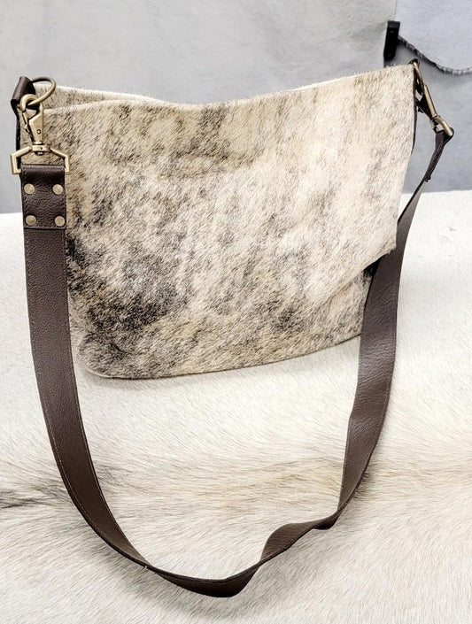 Crossbody Cowhide Bucket Purse