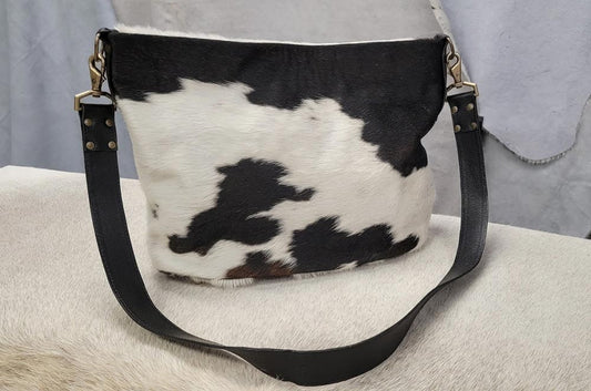 Crossbody Cowhide Bucket Purse
