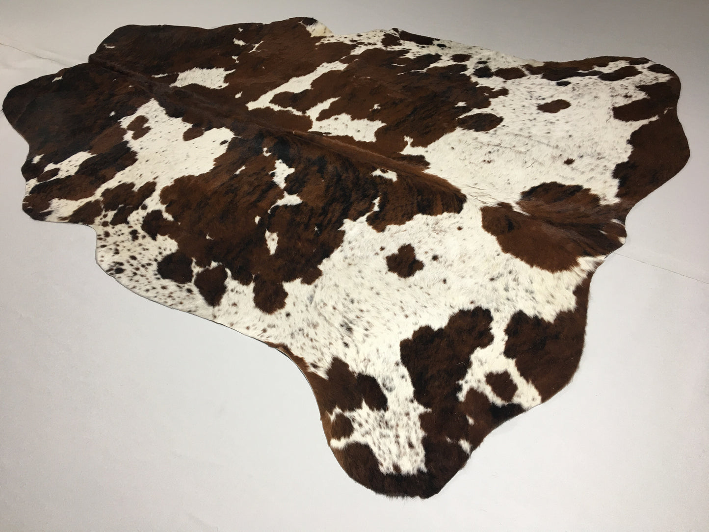 Cowhide Rug Brown Black Tricolor Ash Gray v183
