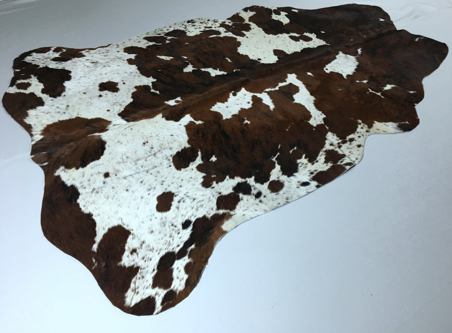 Cowhide Rug Brown Black Tricolor Ash Gray v183