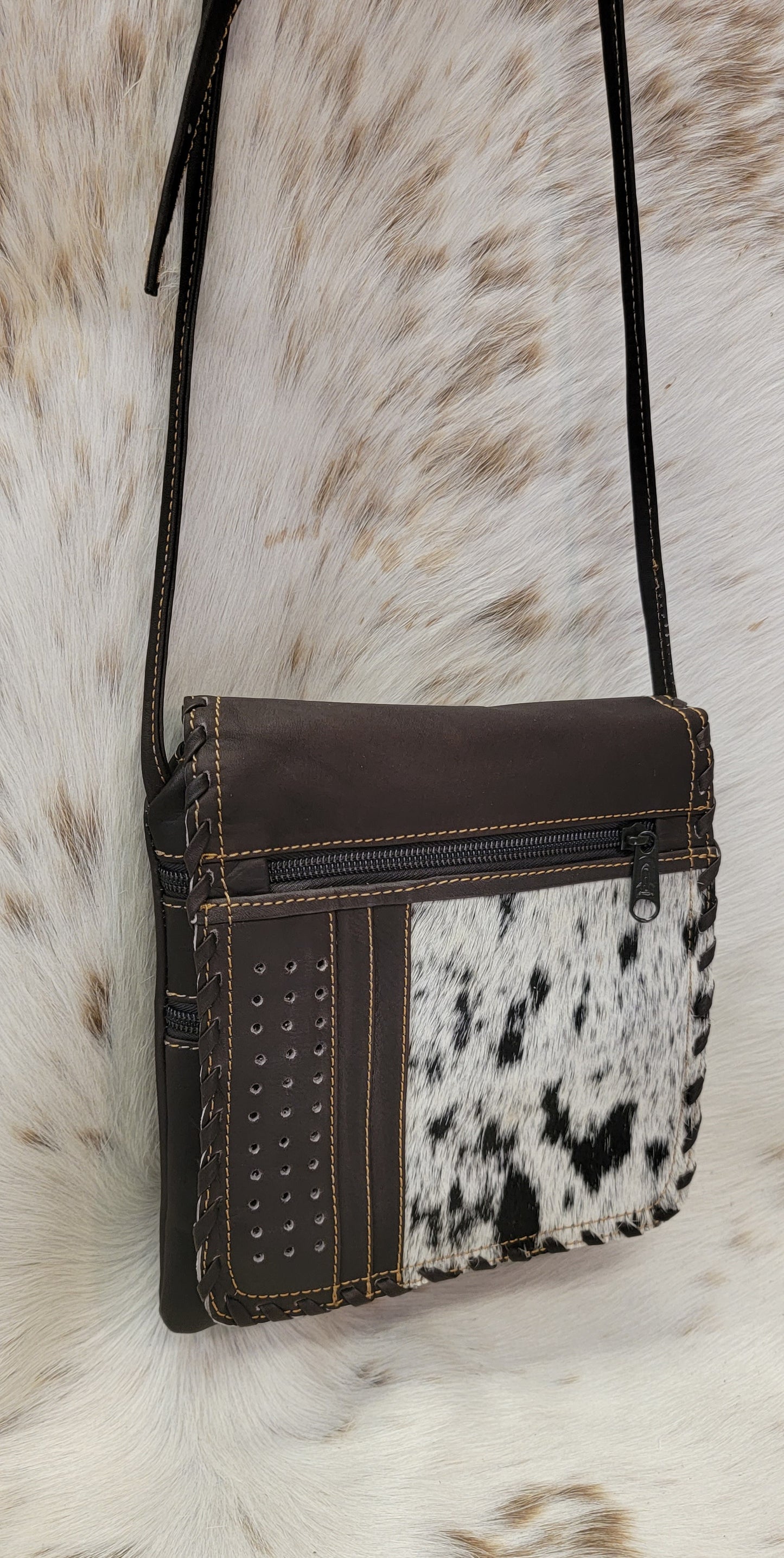 San Antonio Cowhide Crossbody Purse