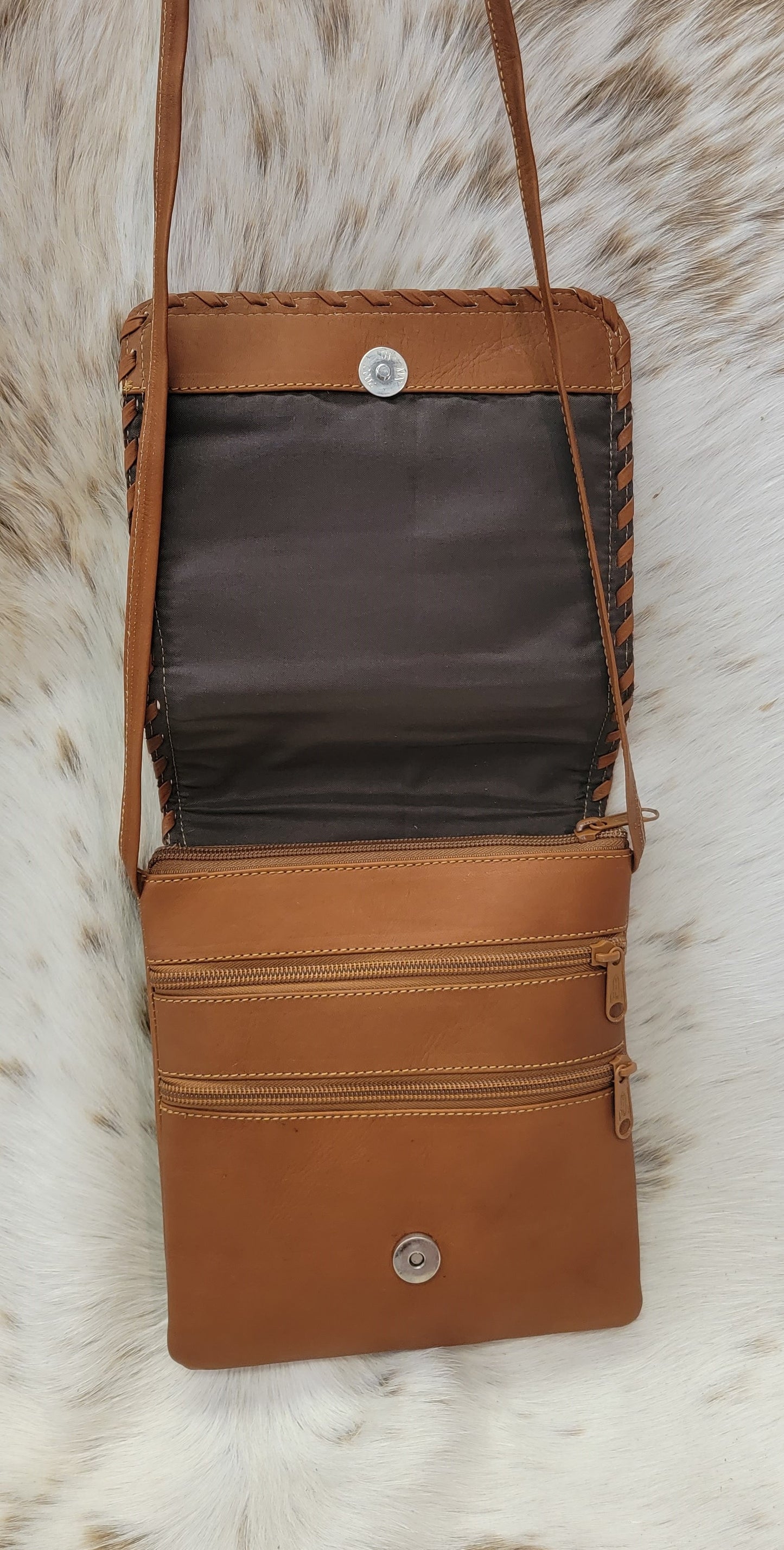 San Antonio Cowhide Crossbody Purse