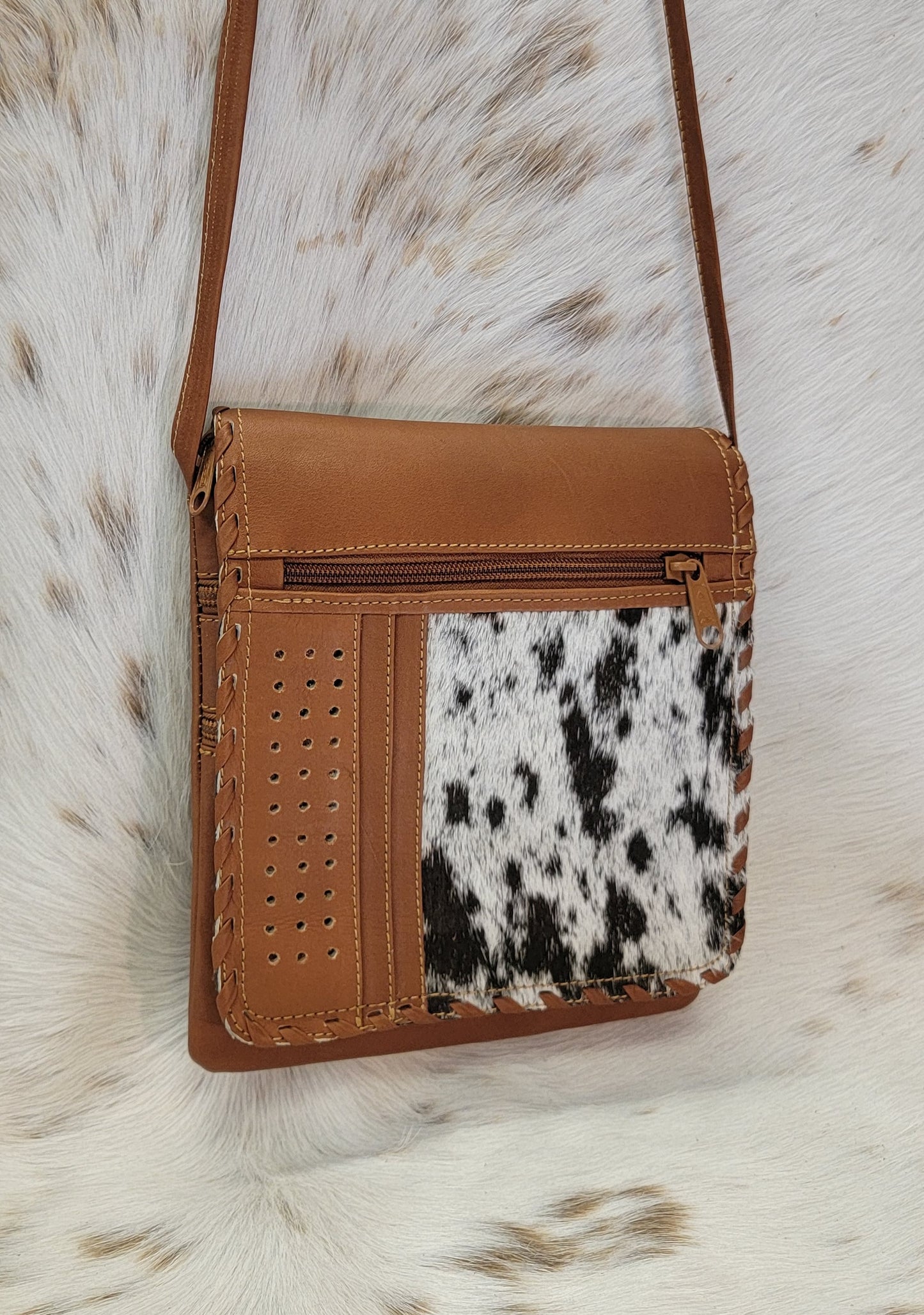 San Antonio Cowhide Crossbody Purse