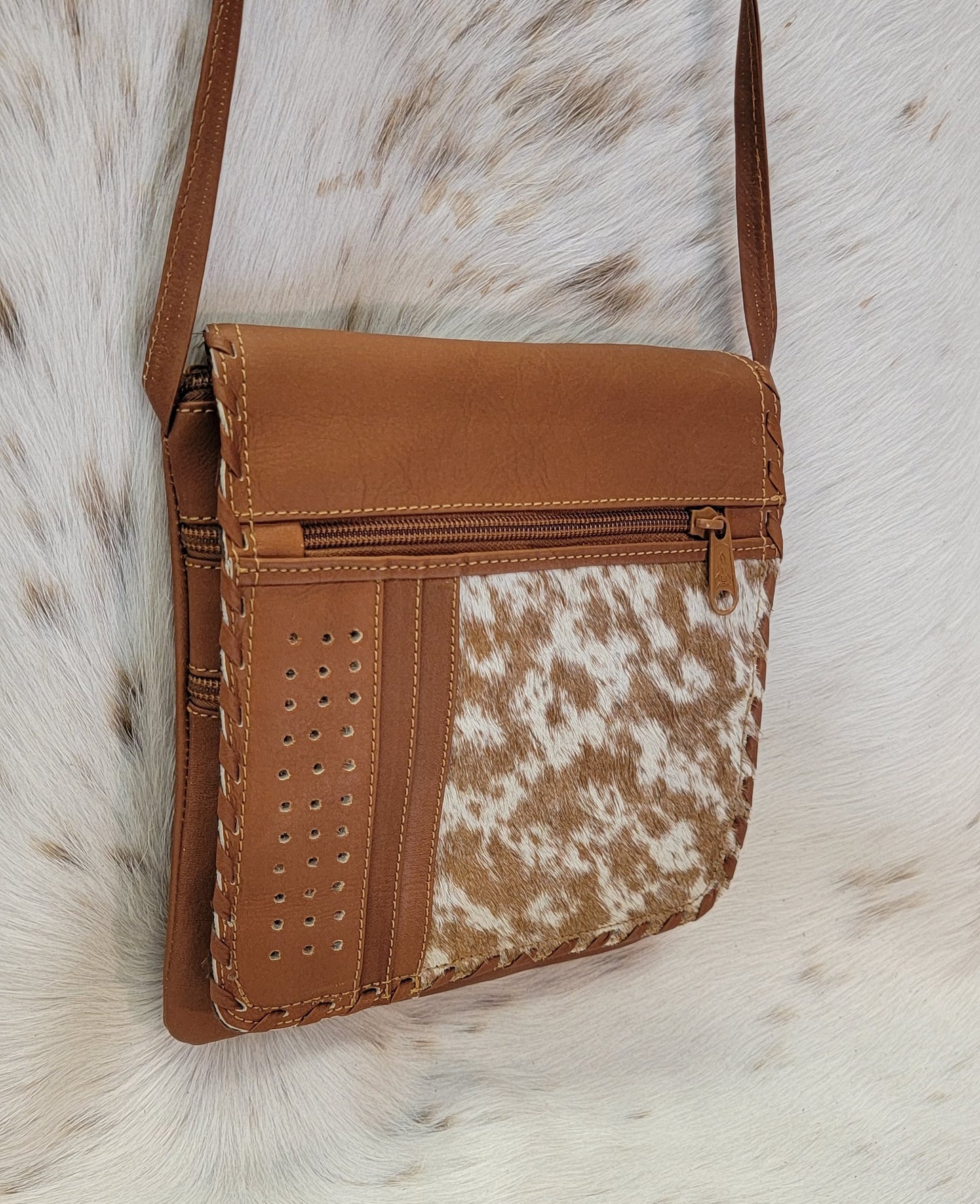 San Antonio Cowhide Crossbody Purse