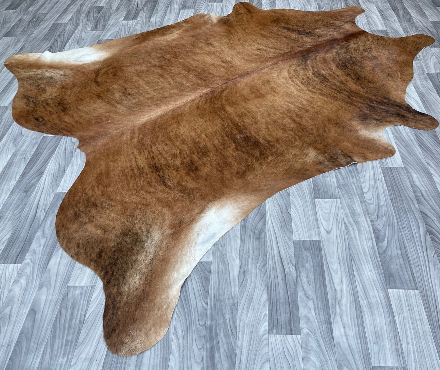 Cowhide Rug light Brown Brindle v 199