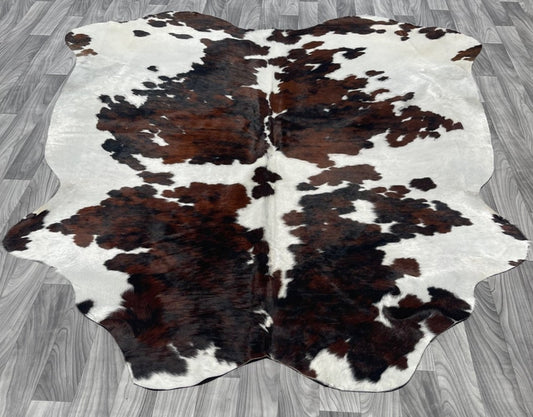 Cowhide Rug v6 spotted brown