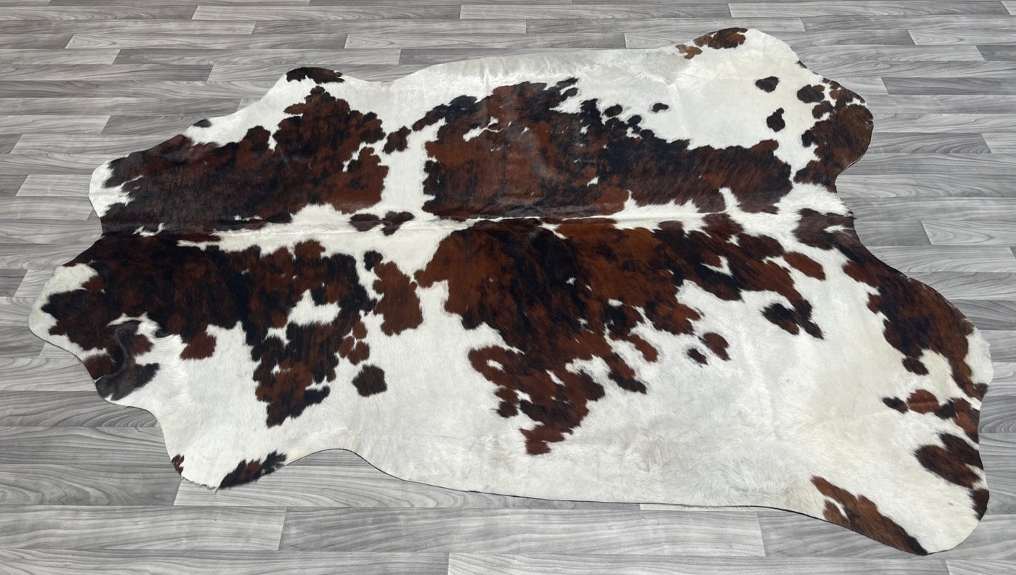Cowhide Rug v6 spotted brown