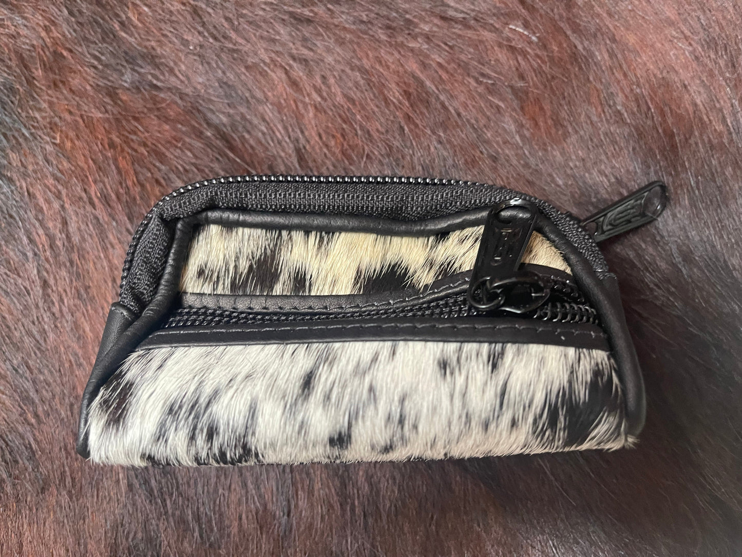 Cowhide coin Holder