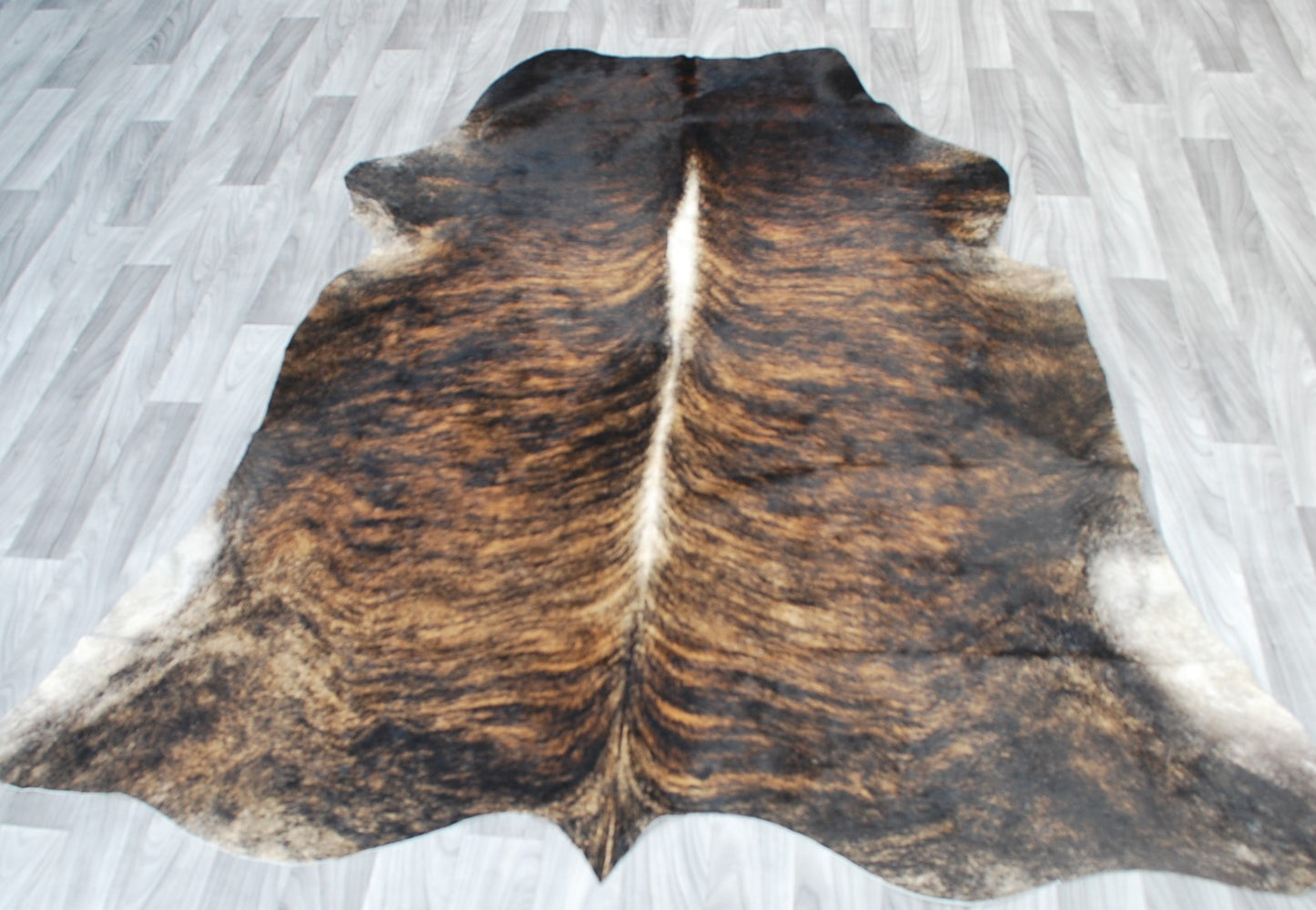 Cowhide Rug v113 Brindle Texas