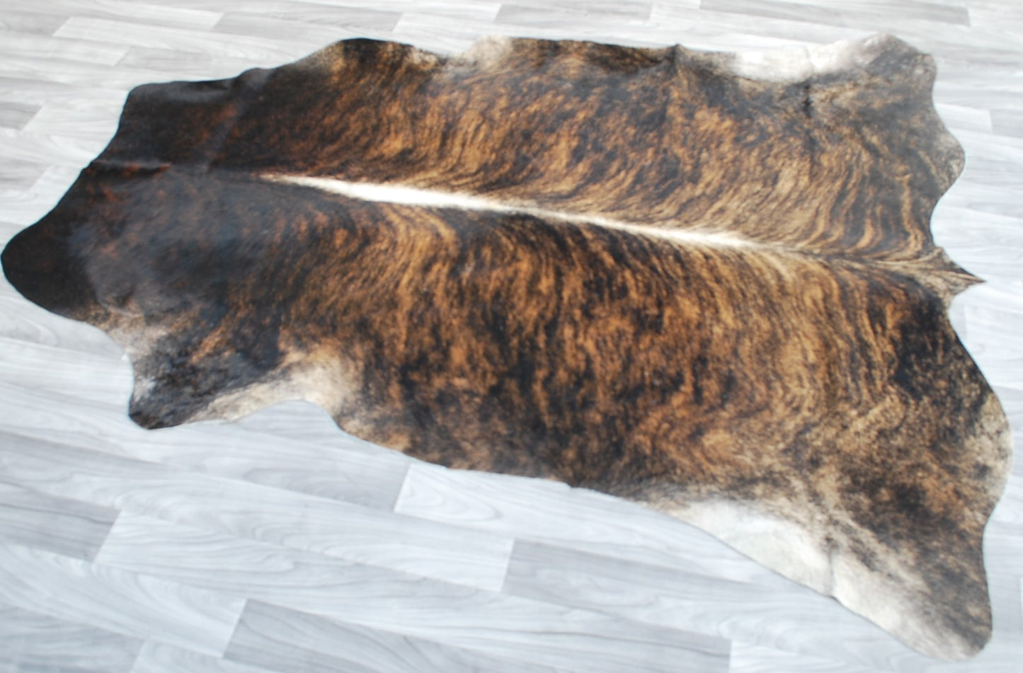 Cowhide Rug v113 Brindle Texas