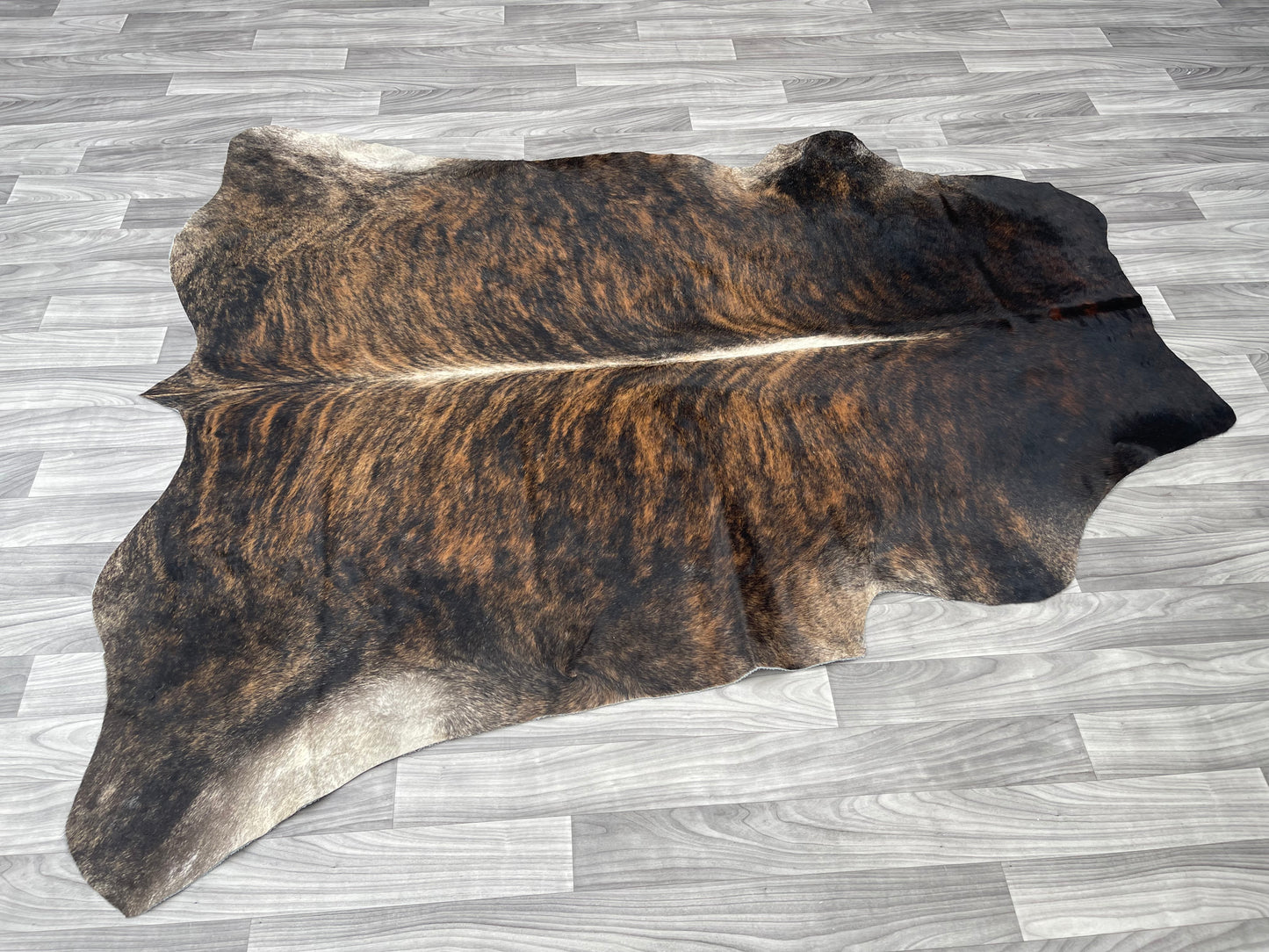Cowhide Rug v113 Brindle Texas
