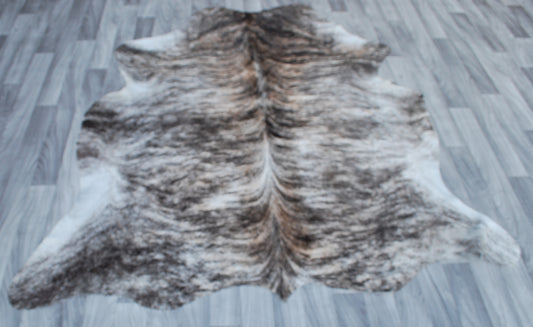Cowhide Rug Gray Brindle