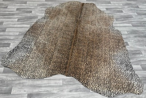 Cowhide Rug Stencil Leopard v186