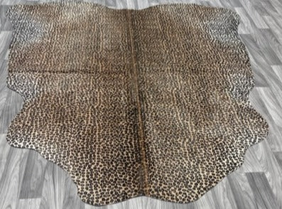 Cowhide Rug Stencil Leopard v186