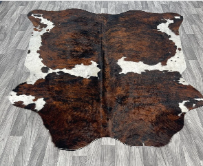 a cowhide rug