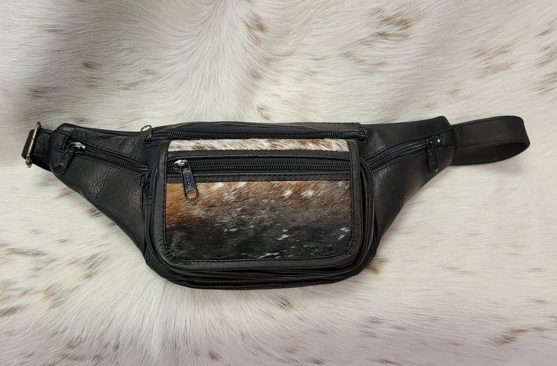 cowhide belt bag