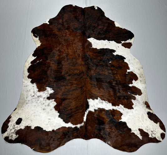 Cowhide Rug v1 browns tricolor