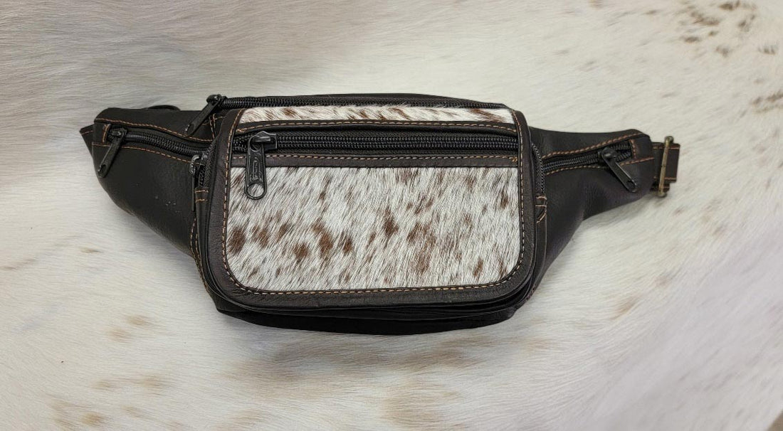 cowhide fanny pack
