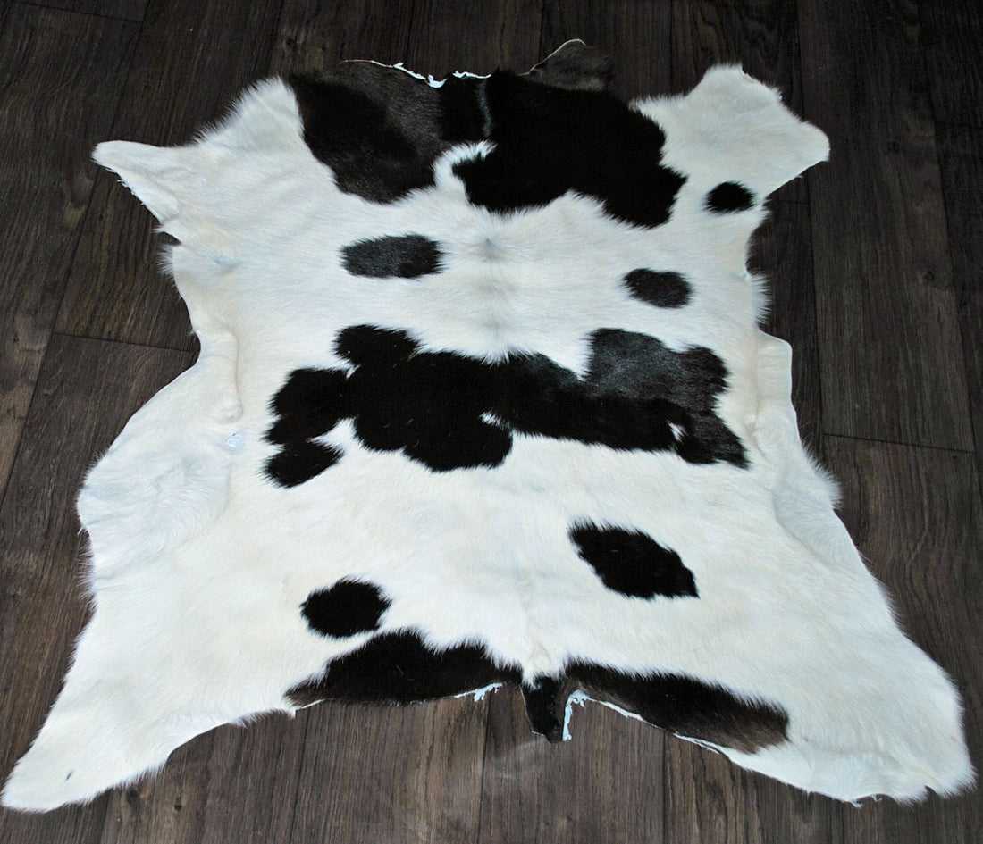 black and white cowhide rug